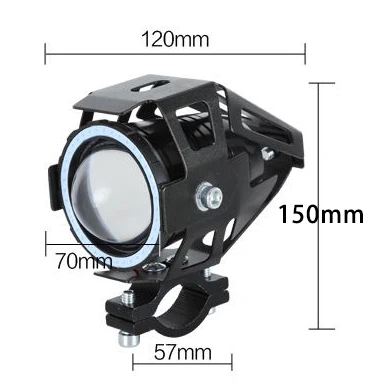 Универсальный мото hedalights 12v мотоциклов светодиодные прожекторы