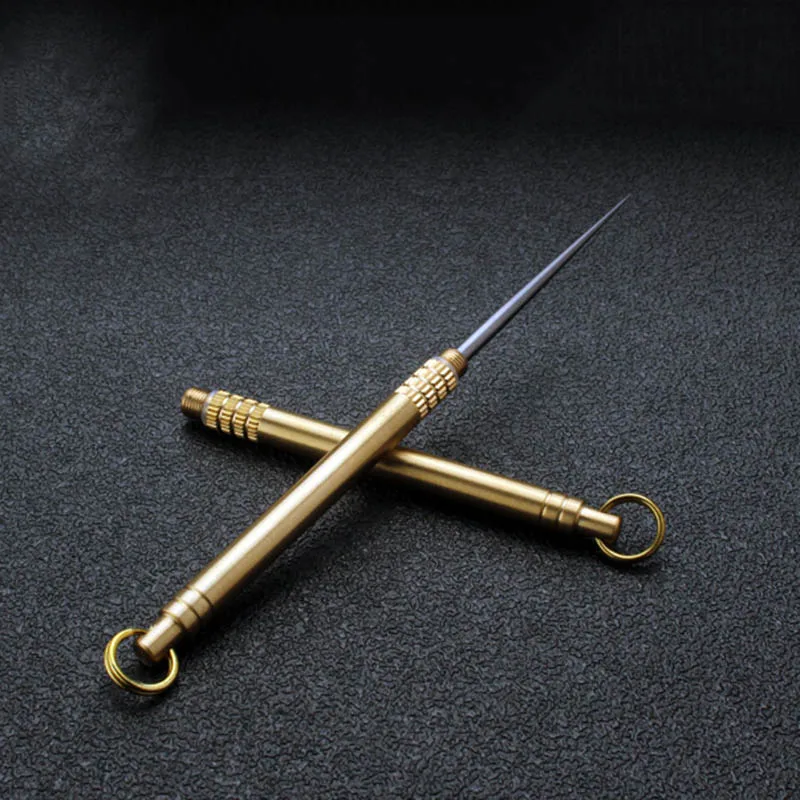 Многофункциональная латунная зубочистка с коробкой для зубочисток портативная