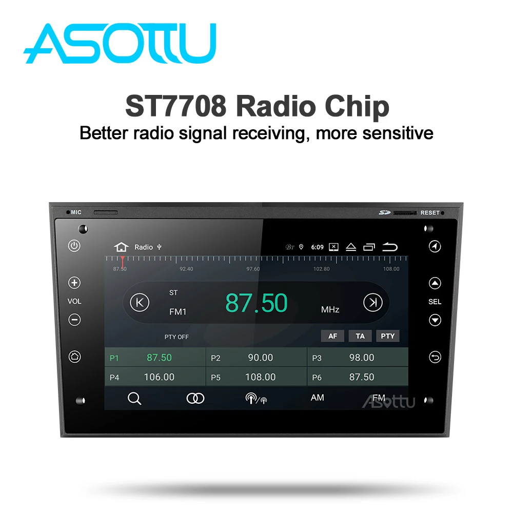 Автомобильный мультимедийный плеер Asottu OB601 Android 9 0 PX6 для opel Astra H Corsa Meriva Antara Zafira