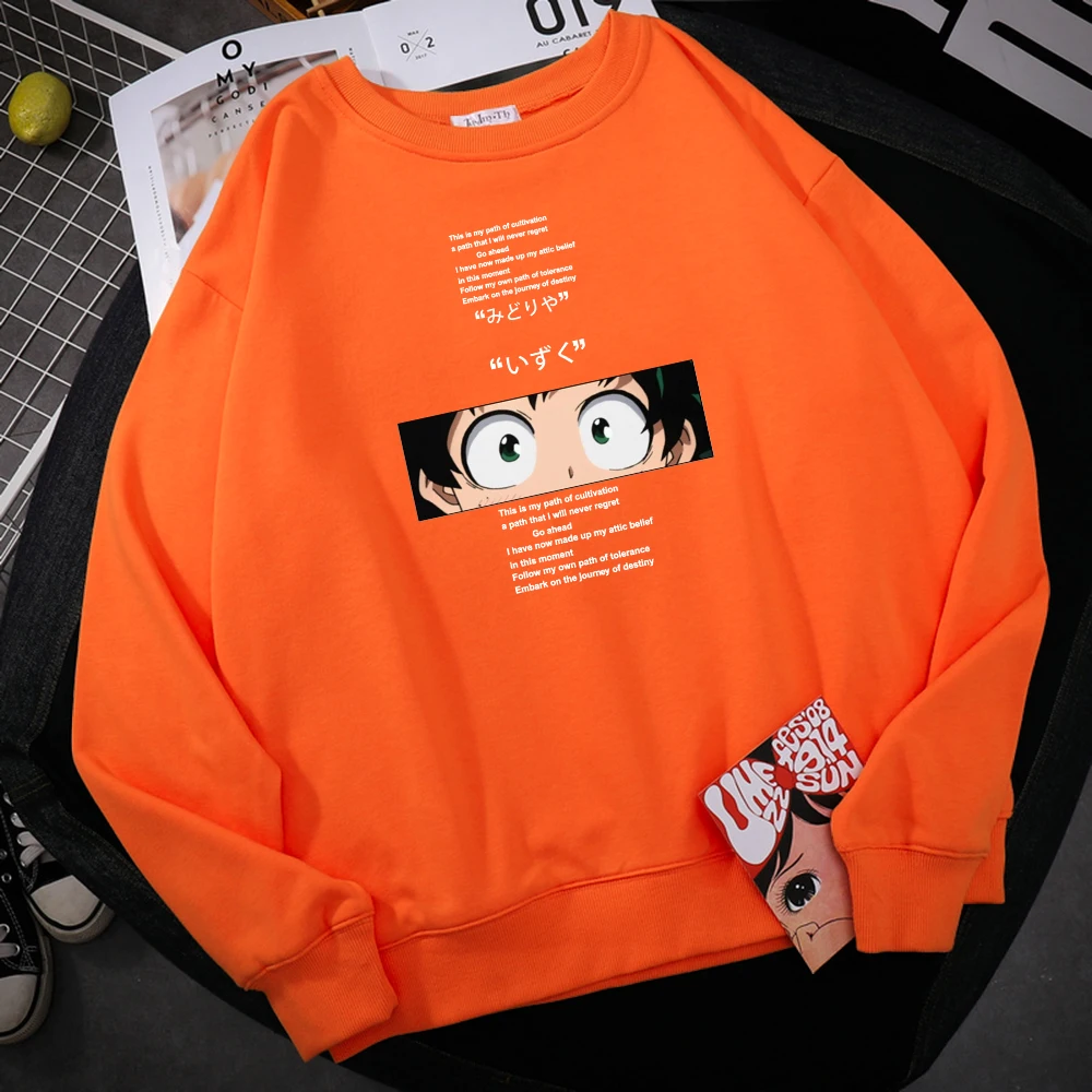 

Толстовка с капюшоном из серии аниме Моя геройская академия, мужская повседневная толстовка с меховой подкладкой, осенняя искусственная то...