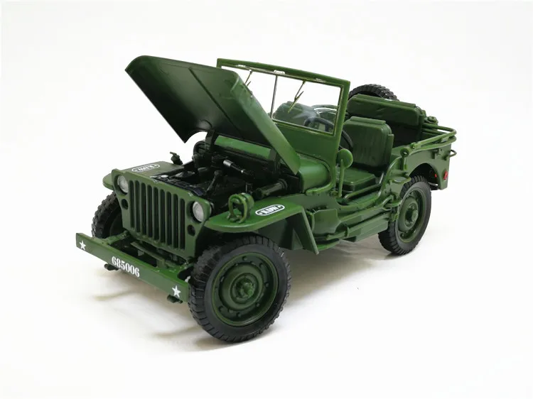 1:18 джип Военная тактика литая модель автомобиля открывающийся капот панели, чтобы раскрыть двигатель для детей подарок игрушки