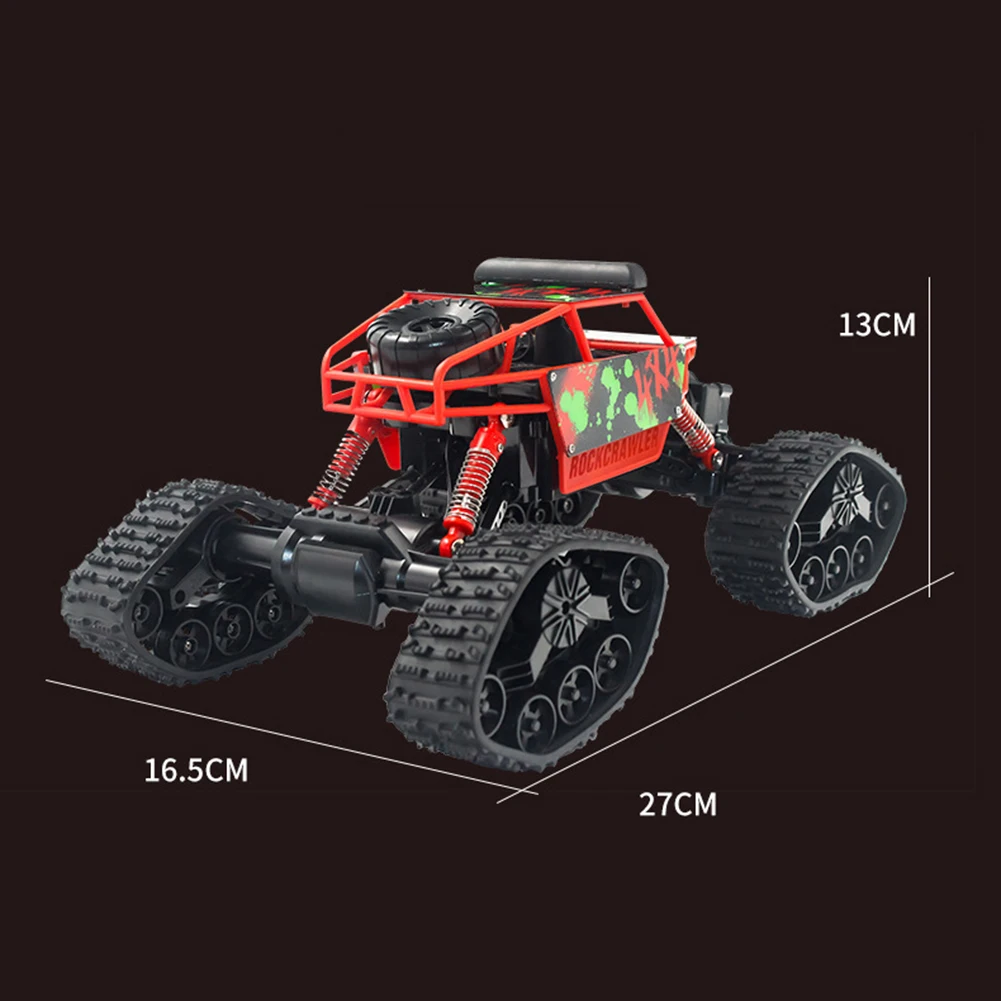 1/18 2WD высокая скорость RC внедорожный альпинистский гусеничный автомобиль Снежная дорожка Рок Гусеничный каток автомобиль Детский робот RC автомобиль игрушки для подарков