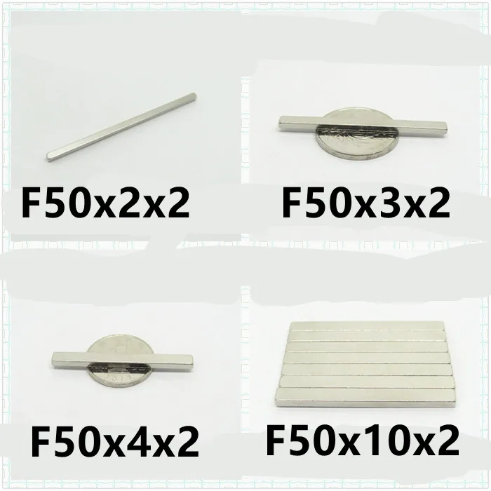

10 20 50PCS/LOT Magnet 50*2*2 50*3*2 50*4*2 50*10*2 N35 NdFeB MAGNET 50x2x2 50x3x2 50x4x2 50x10x2 Neodymium Magnets