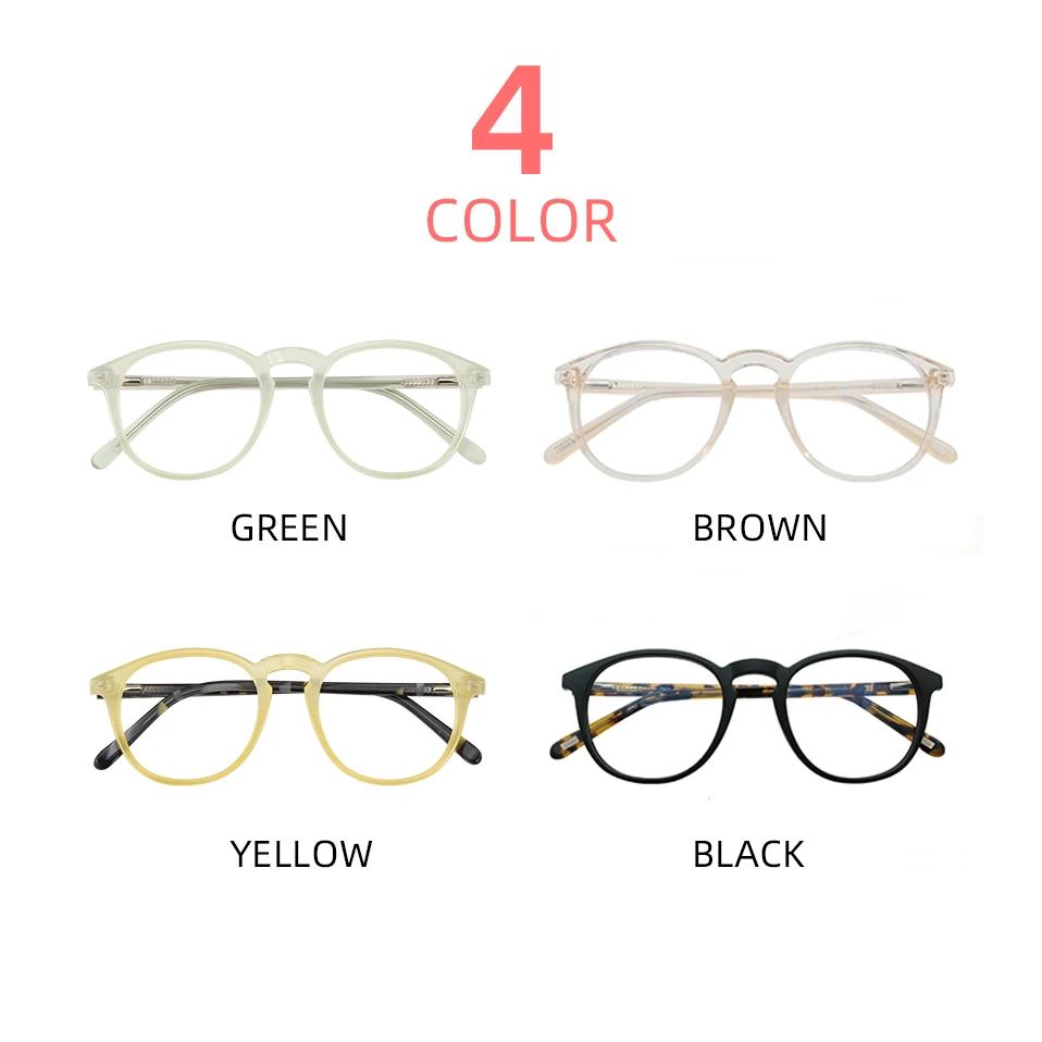 Очки для чтения MEESHOW с защитой от синего света мужские и женские круглые ретро