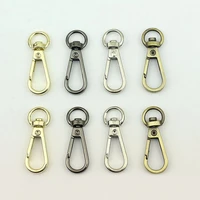 10pcs 9mm o ring metal hanger buckles lobster clasp swivel trigger clips snap hook for bags strap leather craft diy accessories