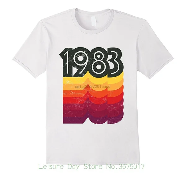 

Футболка Новинка крутые Топы Для мужчин короткий рукав Футболка 1983 рубашка