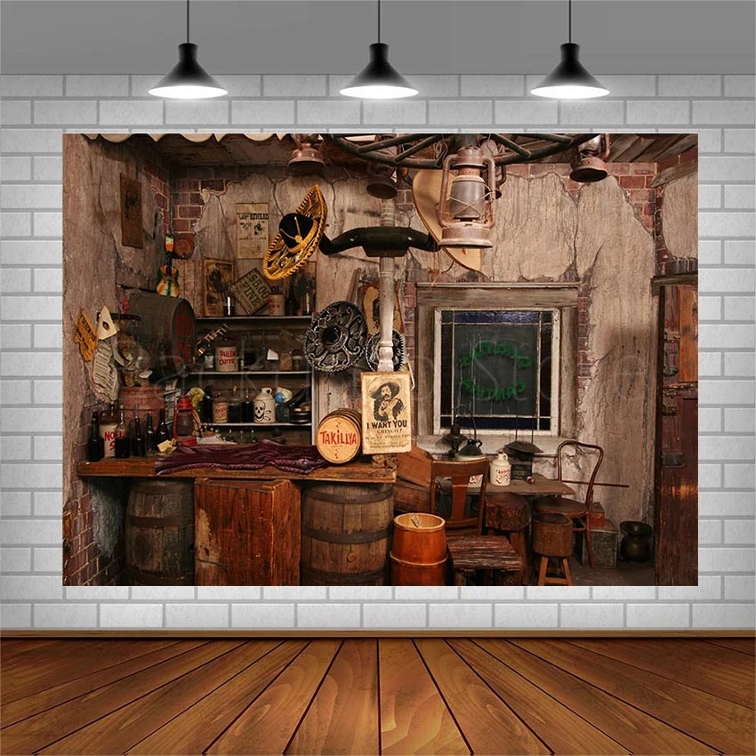 Avezano фон для фотосъемки Западный ковбойский дом винный баррель погреб фоны