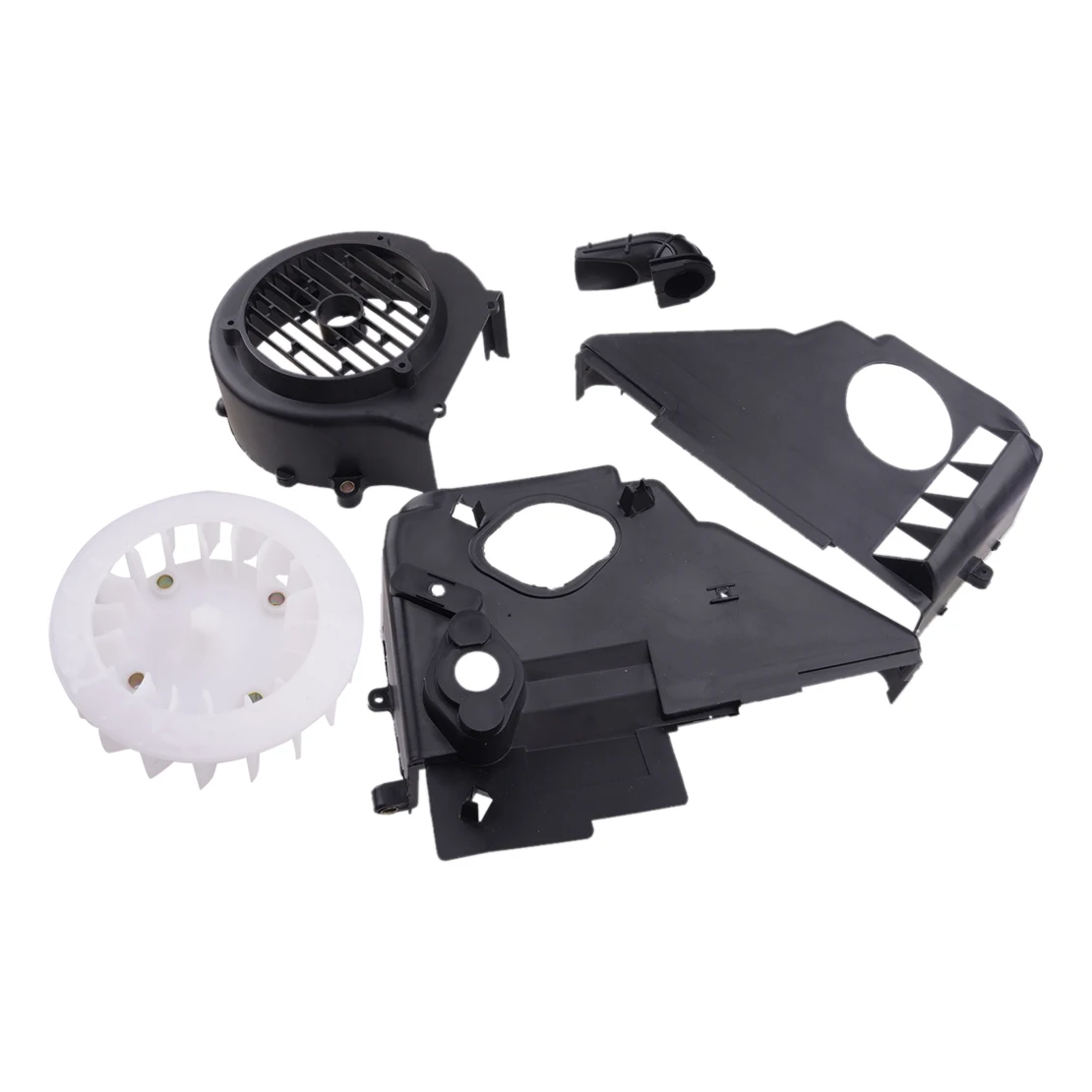 

В комплекте с воздушным охлаждением кожух w/Чехлы для вентиляторов мотоцикл, пригодный для Kymco Agility125 Taotao 150 4-тактный Znen Бак Ретро BMS Jonway 150