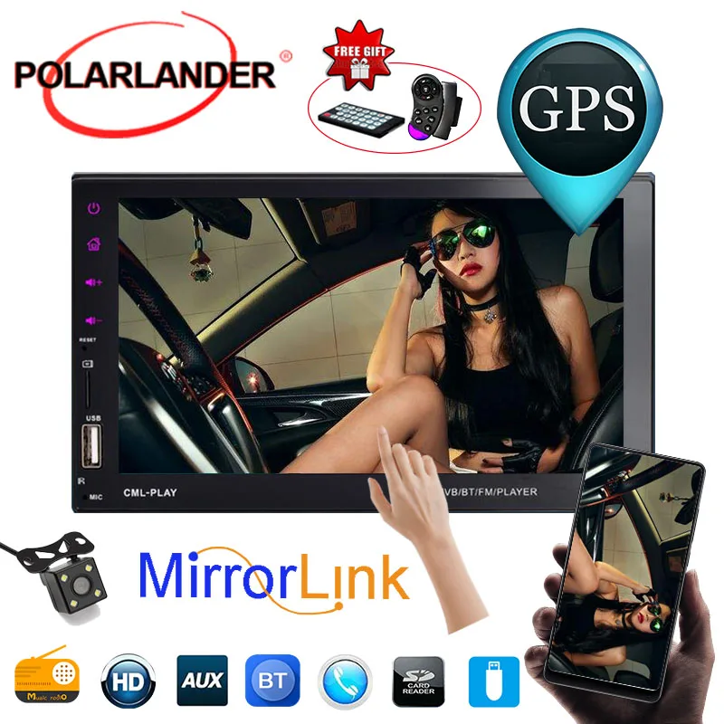 7 &quotHandfree USB/FM/Aux автомобильный MP5 плеер Зеркало Ссылка для Android телефона сенсорный