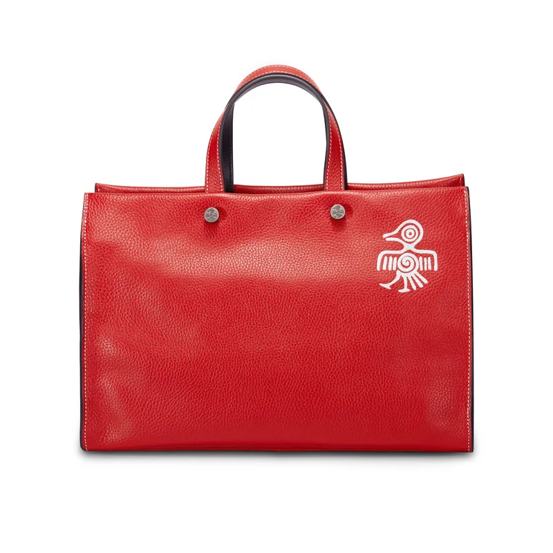 Минималистичная женская сумка Orabird мягкая модная тоут из натуральной кожи с