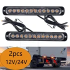 2 шт., стробоскоп с 12 светодиодами для автомобиля, прицепа, мотоцикла, грузовика