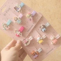 5pcset baby hair clips cartoon baby headband lovely colors cartoon hairpins kids baby hair clips for girls accessories