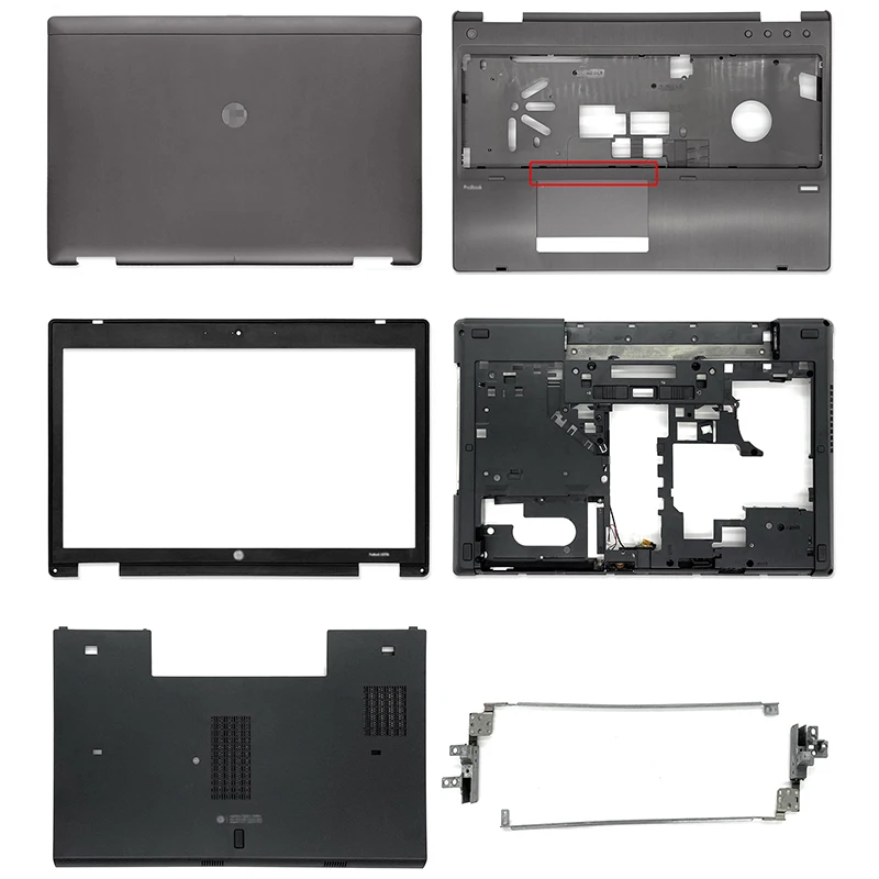 

NEW Laptop LCD Back Cover/Front Bezel/Hinges/Palmrest/Bottom Case For HP ProBook 6560B 6570B 641202-001 641205-001 644695-001