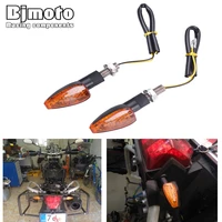 bjmoto 2019 universal motorcycle led turn signal indicators light amber blinker light 12v 2w 14 led motorbike lamp super bright