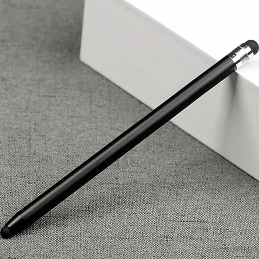 

Touch Screen Pen Dual Heads Ends Stylus For IPad For IPhone For Samsung Metal 14.5cm Designed With Rubber And Accuracy.