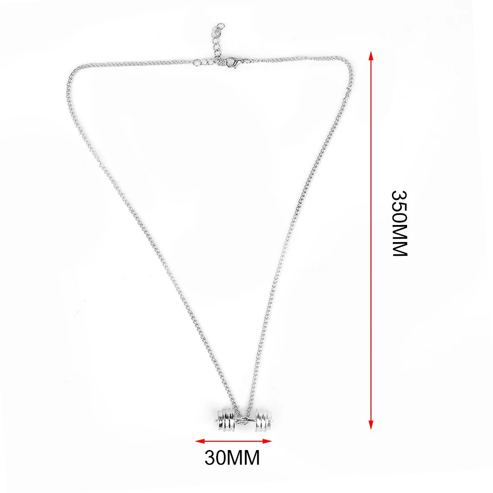 Мода золотой и серебряный цвета спортивный стиль тренажерный зал Титан кулон