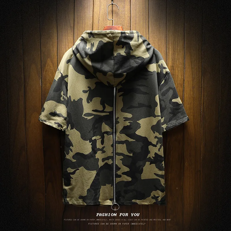 2019 Мужская брендовая одежда летние толстовки с короткими рукавами/мужские