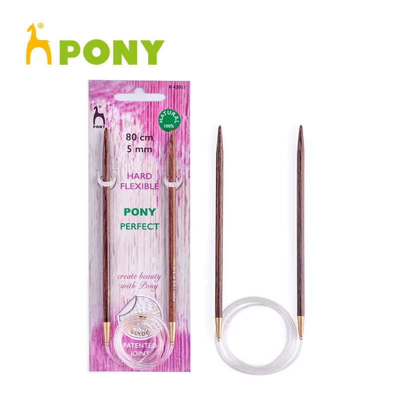 

1 шт. идеальная фиксированная круглая вязальная игла Pony 80 см