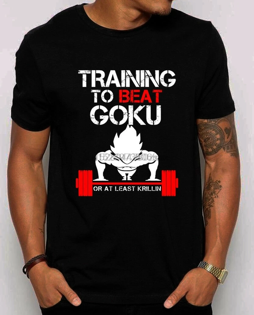 

Training to Beat Goku Unisex T-shirt. Train Insaiyan vegeta DBZ SHIRT S-4XL