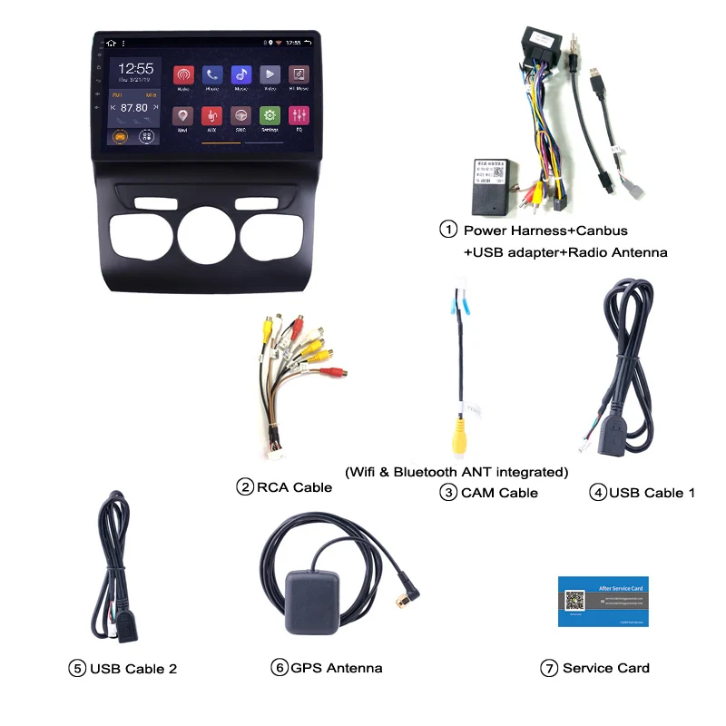Автомобильный радиоприемник для Citroen C4L 2013-2017 Android 10.1 дюймовый экран GPS навигационная система Мультимедиа-плеер Аксессуары Bt Нет 2 Din включен.