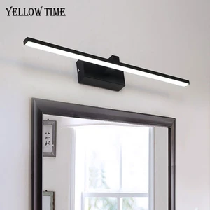 Wall Sconce LED Wall Lamp Black&White Finished Bathroom Bedside Lamps Modern Mirror Front Lights Large 40CM 50CM Lustres 8W 10W