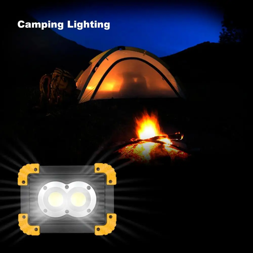 Светодиодный сигнальный фонарь портативный Рабочий светильник для палатки с COB