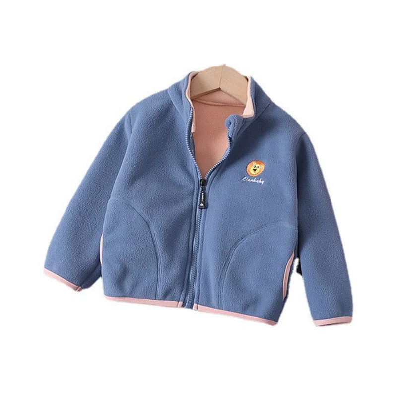 

Spring Baby Boys Cartoon Clothes Children Girls Cotton Jacket Autumn Kids Infant Fashion Toddler Casual Zipper Costume
