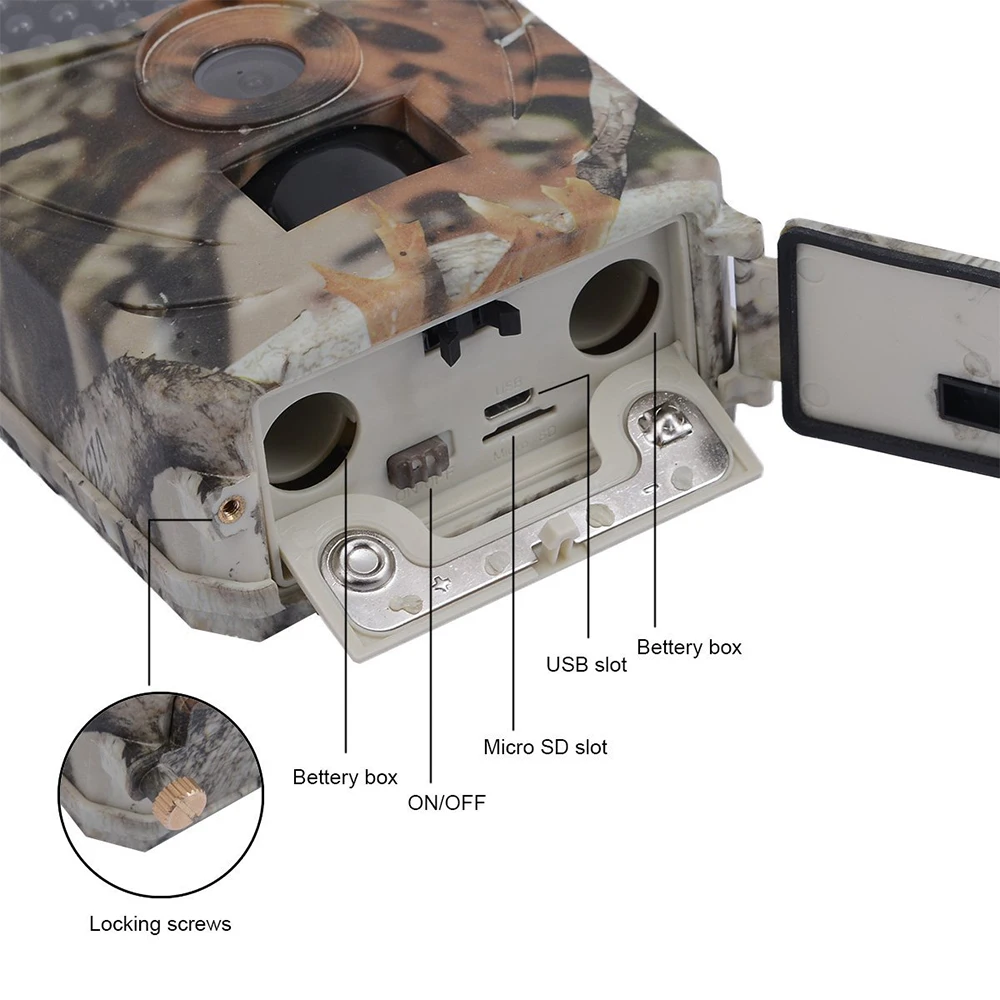 

12MP 1080P Trail Hunting Camera Wild Surveillance HT001B Night Version Wildlife Scouting Cameras Photo Traps Track