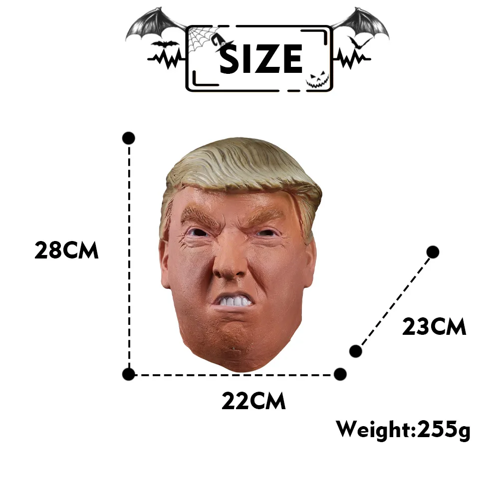 2020 забавные реалистичные латексные маски в стиле знаменитостей Дональда Трампа