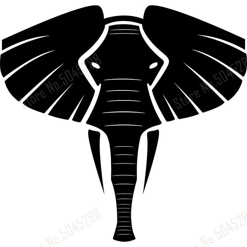 Декоративные наклейки на окна автомобиля со слоном |