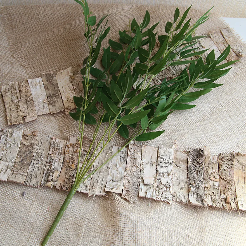 Высококачественные невыпадающие ивовые листья лапы утки цвета яблочных листьев