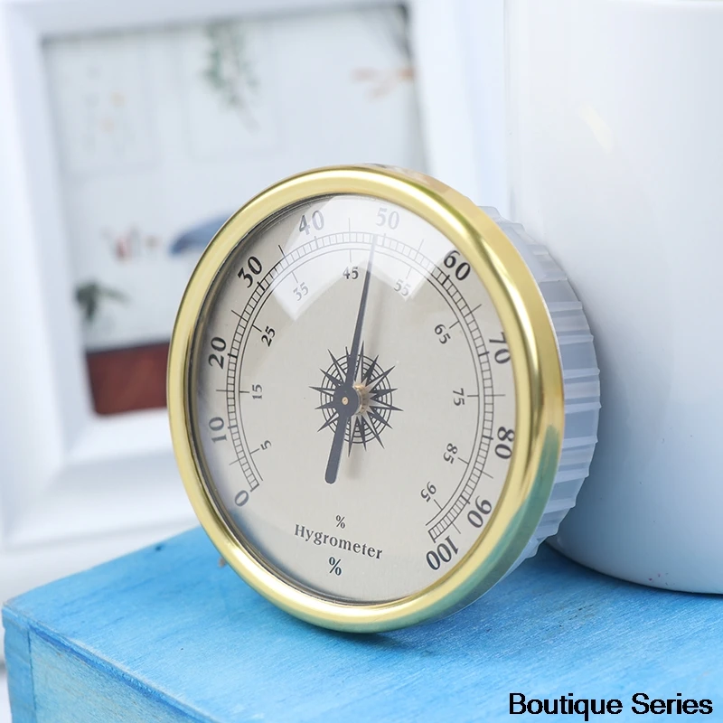 Внутренний и наружный универсальный гигрометр с золотым эстетическим диаметром