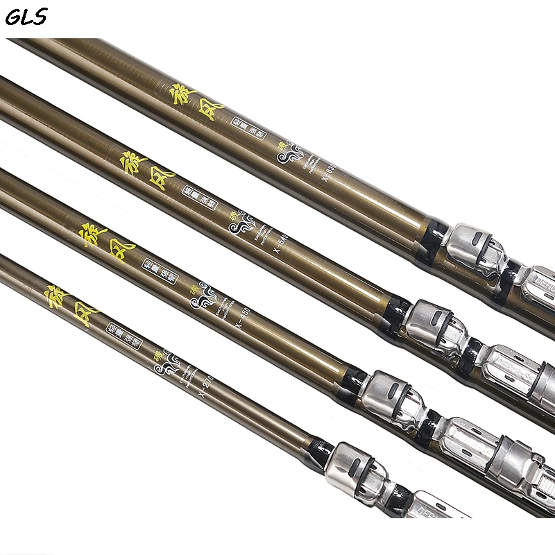 Телескопическая удочка из углеродного волокна Удочка 2 7 М 3 6 4 5 м спиннинг для