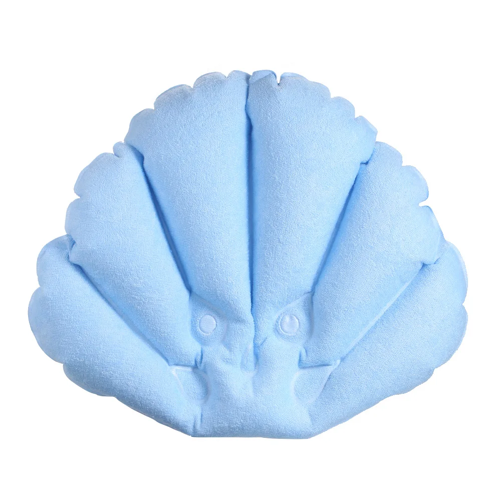 Новая Домашняя надувная спа подушка для ванной на присоске в форме раковины