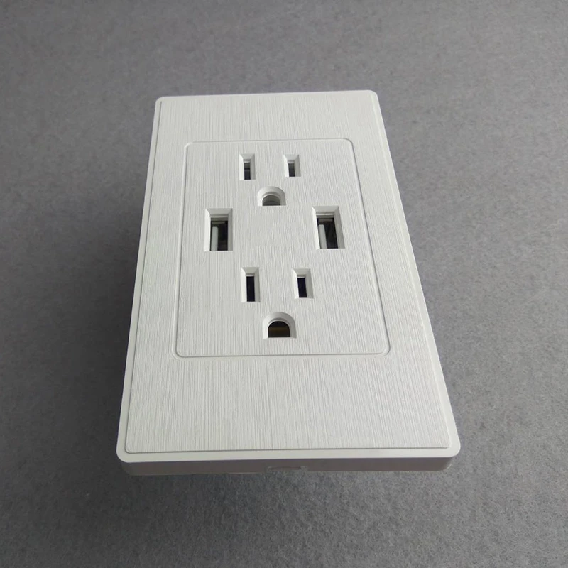 15A Ul американская двойная Usb настенная розетка американский стандарт США 2.4A