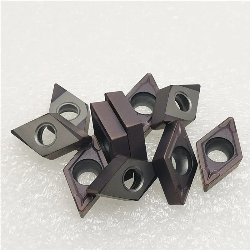 10 шт. DCMT11T304 VP15TF карбидная вставка DCMT11 T304 VP15TF уход за кожей лица фрезерный станок с ЧПУ Инструменты DCMT11T304VP15 резец для внутренней обточки