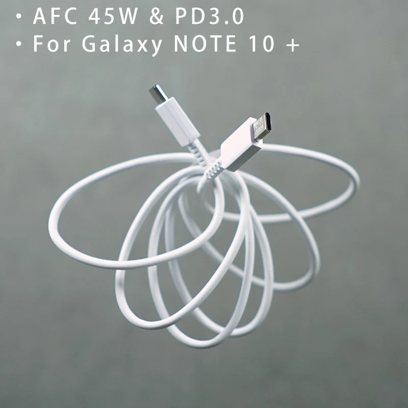 

Galaxy Note 10 Plus Type C to Type-C Cable for Samsung S20 FE Ultra S21 Plus Lite NOTE20 25W 45W