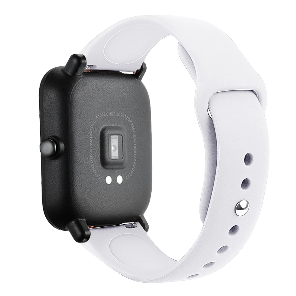 Силиконовый ремешок для часов Ремешок для Huami Amazfit Bip Youth/GTR 42 мм ремешок для часов 20 мм для samsung gear S2 классический браслет