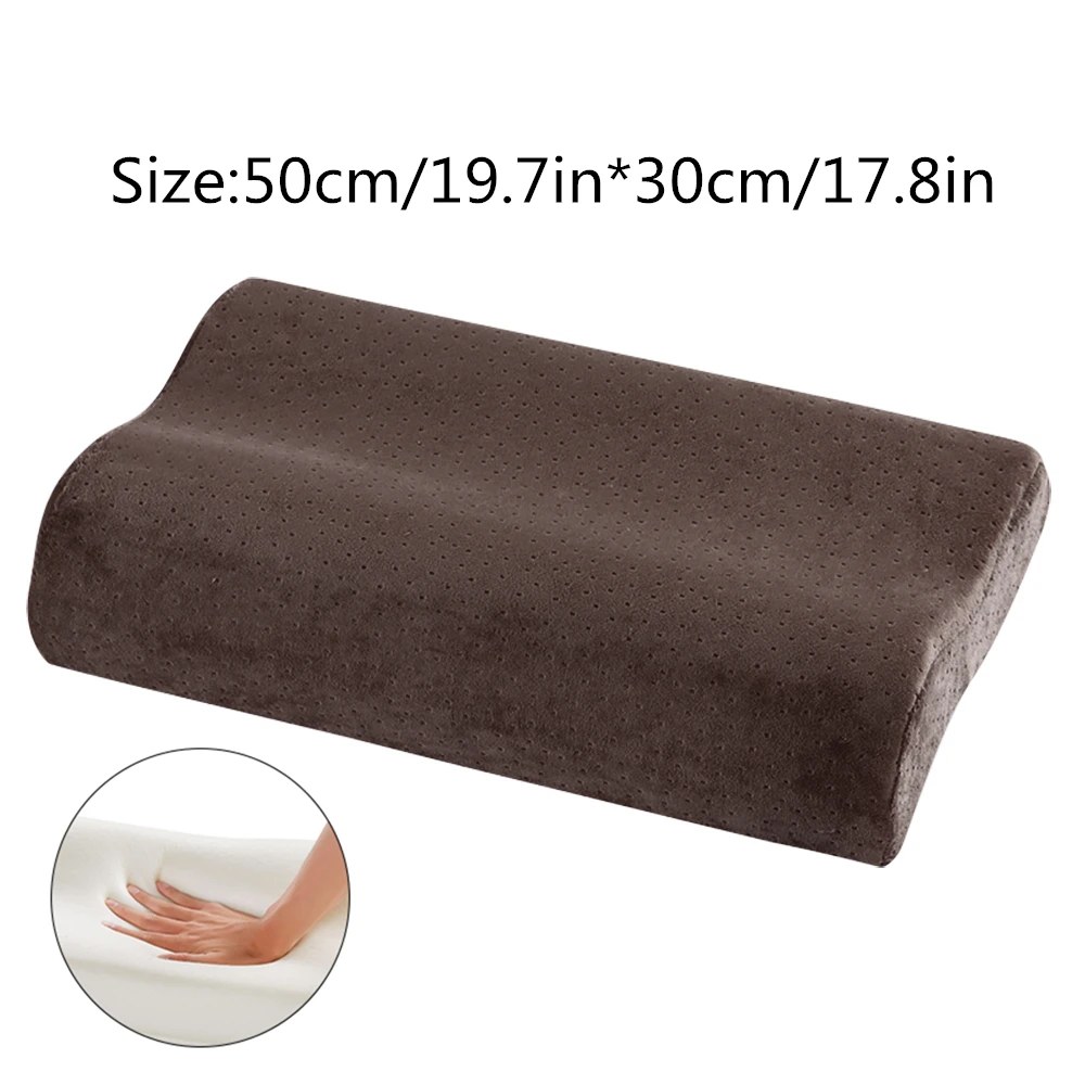 50cmX30cm DIDIHOU 3 цвета Memory Foam подушка ортопедические подушки латексная подушка для шеи волокно медленный отскок мягкая подушка Массажер для воротниковой зоны здоровье - Цвет: 50cmX30cm