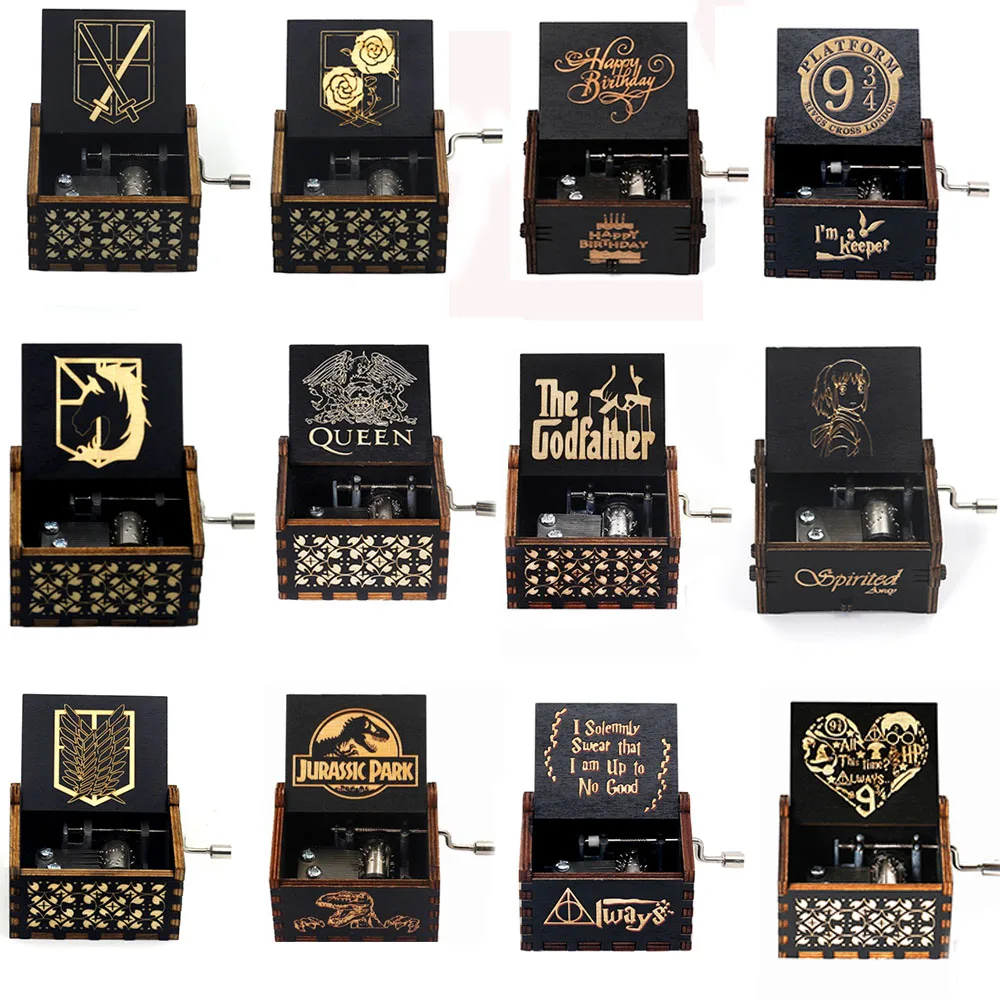 Музыкальная шкатулка атакующие гиганты музыкальная корпуса Сейлор Мун черное