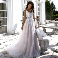 boho wedding dresses v neck a line lace appliques beach vintage bridal gowns custom bohemian plus size 2021