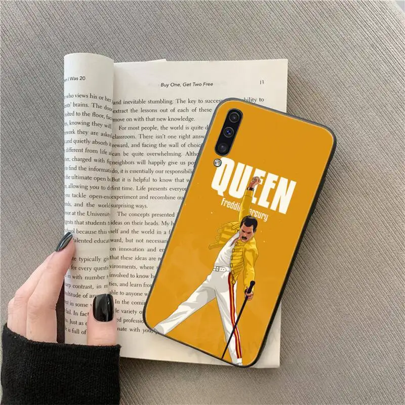 

Queen band Freddie Mercury Phone Case For Samsung galaxy S 9 10 20 A 10 21 30 31 40 50 51 71 s note 20 j 4 2018 plus