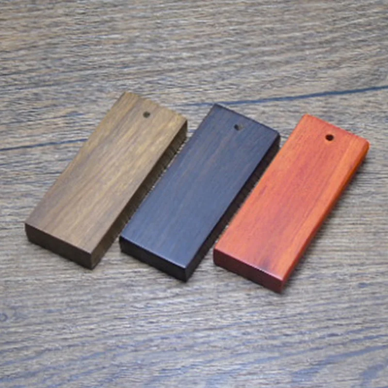 

1PC Blank Wooden Key Chain Labels Ornaments For DIY Key Ring Home Decoration Crafts Sign Supplies