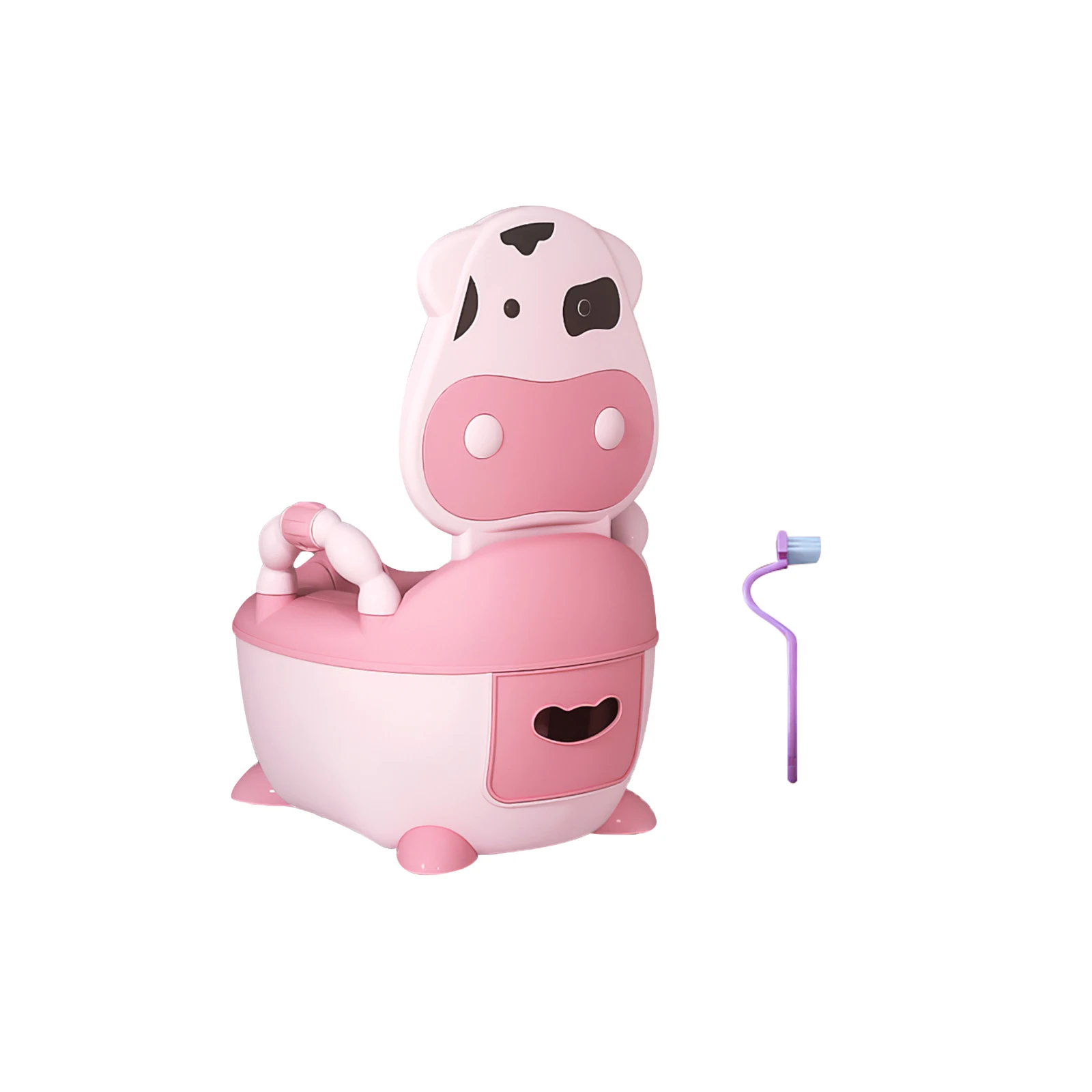 

Cute Animal Cows Baby Pot Portable Toilet Baby Comfortable Safe Potty Bowl Toilet Seat For Babies Kids Backrest Potty Training