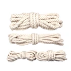 345678101215 мм веревка макраме витая хлопковая нить для ручной работы натуральная бежевая веревка сделай сам домашние Свадебные аксессуары подарок