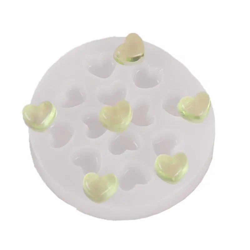 

Handmade Biscuit Dessert Food Mould Flower Heart Ice Cream Pendant Resin Casting Mold Jewelry Making Art Craft Tools