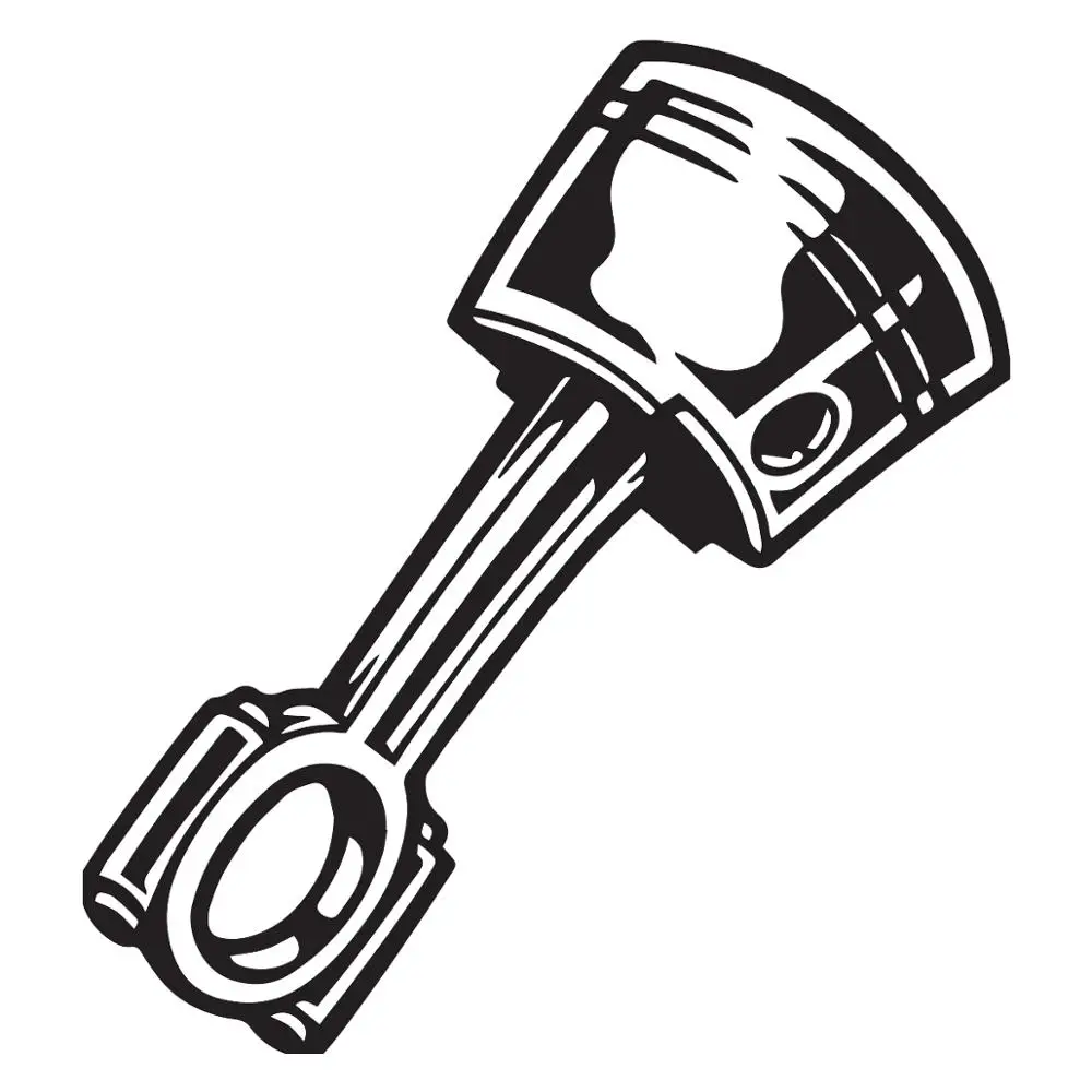 Поршневой гаечный ключ инструмент мультяшный силуэт автомобильные наклейки для