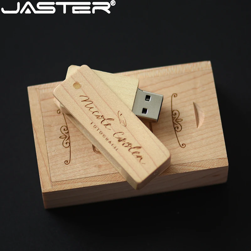 Флэш-накопитель JASTER USB 2 0 деревянный 64 ГБ 32 8 16 | Компьютеры и офис