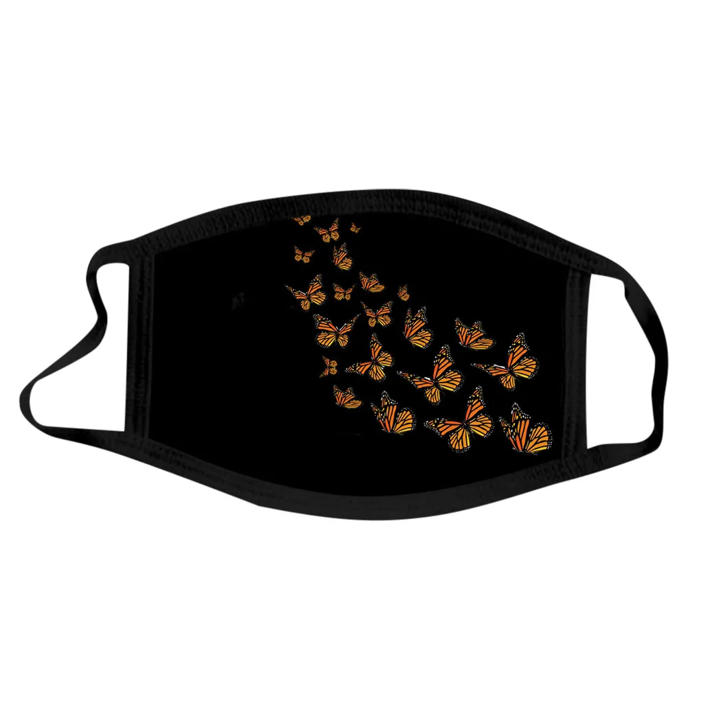 

Adult Butterfly Printing Mask Multi-color Optional Adult Adjustable Protective Dustproof And Breathable Fashion Face Mouth Mask