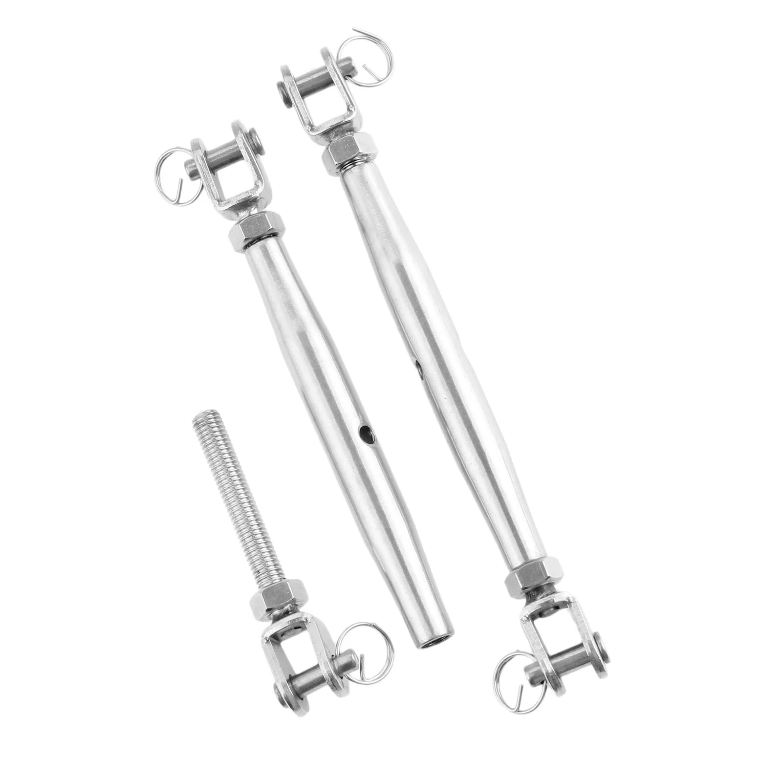 

M8 Rigging Screw Jaw Marine Grade Stainless Steel Closed Body Fork Turnbuckle Closed Body Bottlescrew Rigging Hardware Marine